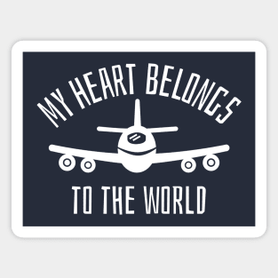 my heart belongs to the world Magnet